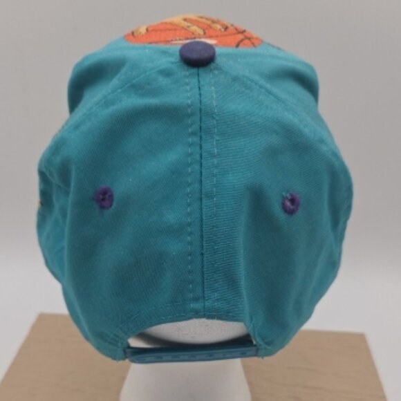 Vintage NBA Nets Slam Dunk Embroidered Snapback Hat – Colorful Player Graphic - Picture 8 of 11